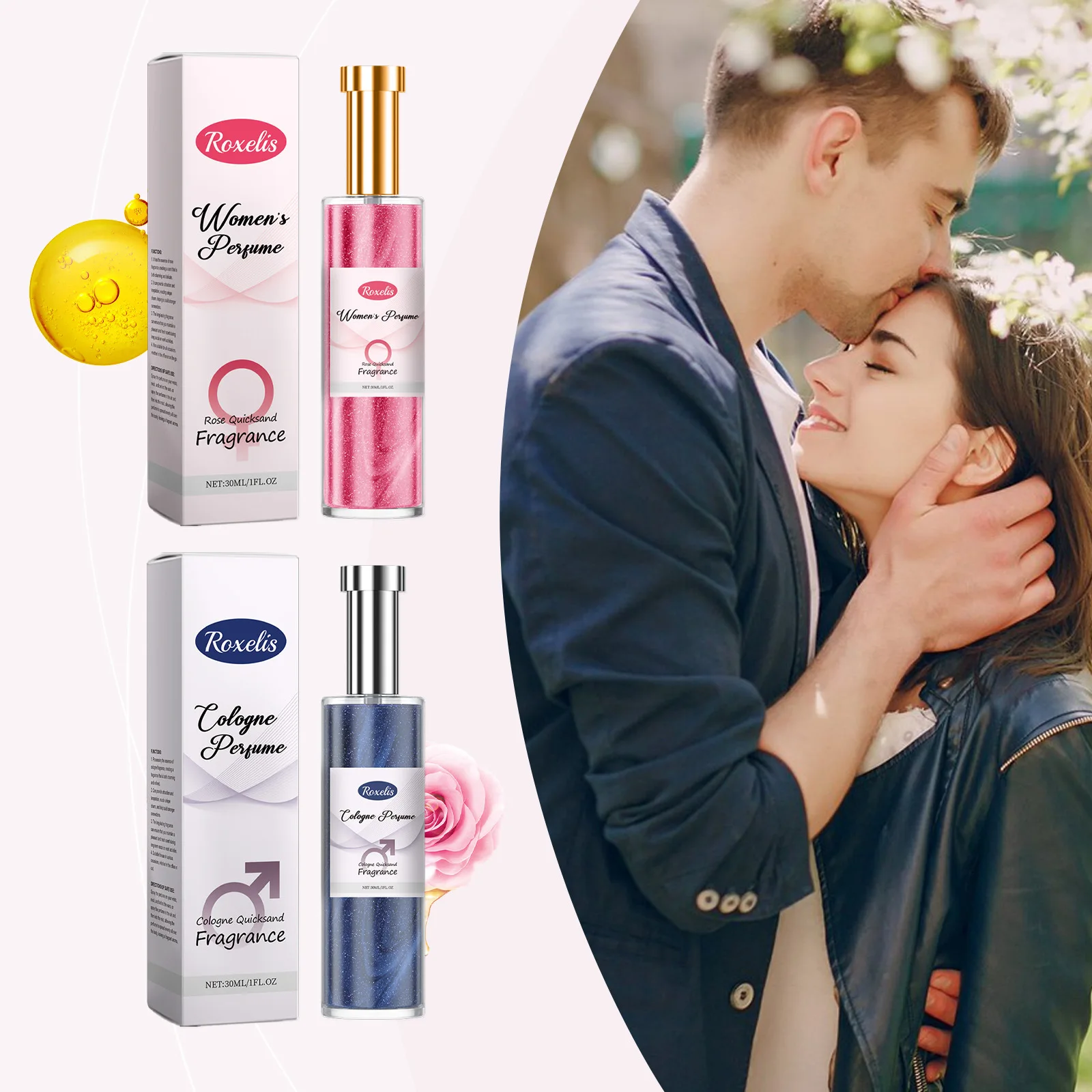 Roxelis 30ml Charming Couple Perfume Cologne/Rose Fragrance Daily Elegant Lasting Scent Flirt Seductive Dating Freshing Perfume
Roxelis 30ml Charming Couple Perfume Cologne/Rose Fragrance Daily Elegant Lasting Scent Flirt Seductive Dating Freshing Perfume