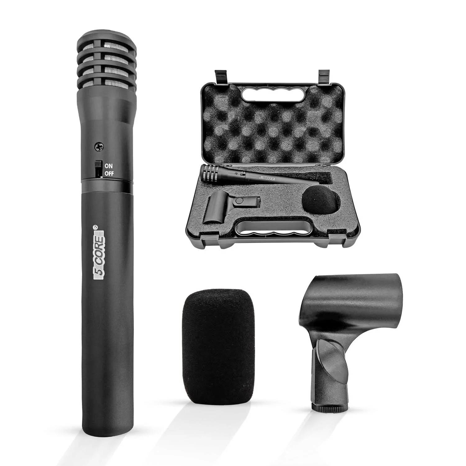 5 Core Instrument Microphone Professional XLR Cardioid Pencil Stick Condenser Mic INSTRU MIC 100 BLK
5 Core Instrument Microphone Professional XLR Cardioid Pencil Stick Condenser Mic INSTRU MIC 100 BLK