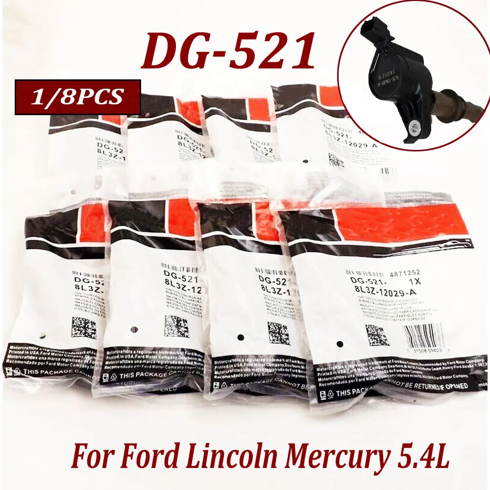 1/8 шт. DG-521 катушки зажигания 8L3Z12029A DG521 для Lincoln Mercury 5,4L 8L3Z-12029-A 
1/8 шт. DG-521 катушки зажигания 8L3Z12029A DG521 для Lincoln Mercury 5,4L 8L3Z-12029-A