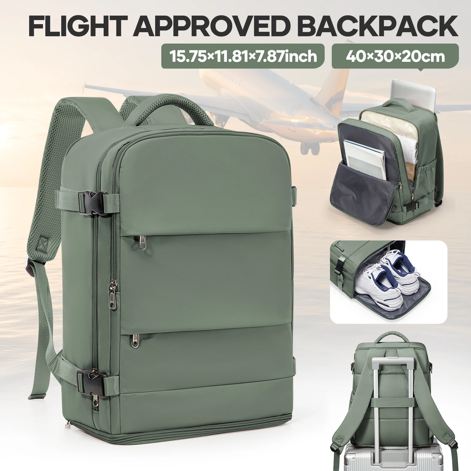 Airplane Travel Backpack 40x30x20, Hand Luggage Cabin Backpack Wizzair Carry-Ons Commuter Bag, Multi Functional Casual Backpack
Airplane Travel Backpack 40x30x20, Hand Luggage Cabin Backpack Wizzair Carry-Ons Commuter Bag, Multi Functional Casual Backpack