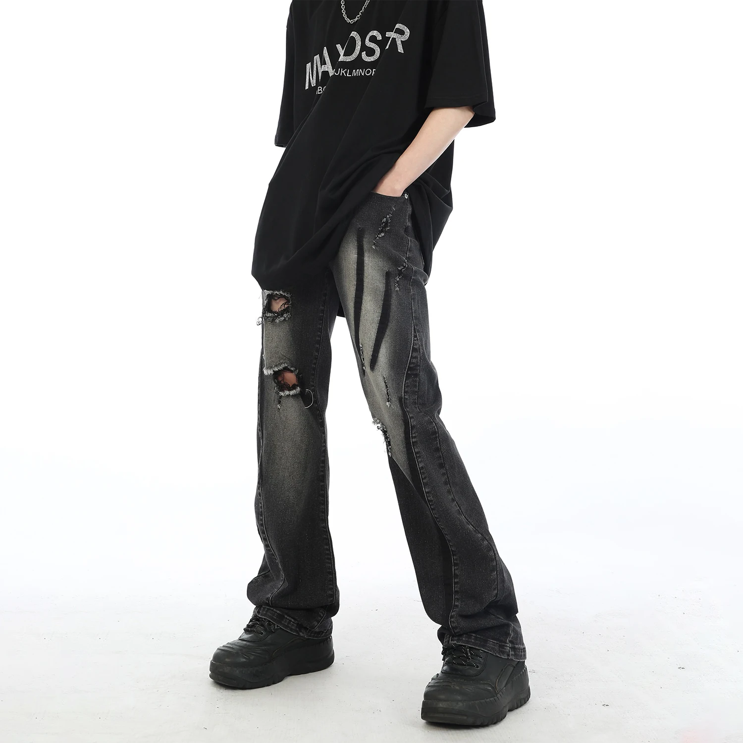 Tie-Dye Hole Cargo Jeans Men Streetwear Y2K Black Blue Denim Jogger Pants Baggy Harem Jean Hip Hop High Street Straight Trousers
Tie-Dye Hole Cargo Jeans Men Streetwear Y2K Black Blue Denim Jogger Pants Baggy Harem Jean Hip Hop High Street Straight Trousers