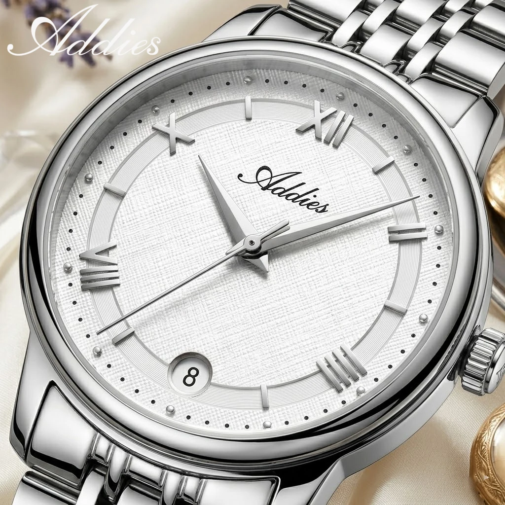 ADDIES Fashion Women Watch Luxury Brand Sapphire Crystal Woman Quartz Watch Stainless Steel 50m Waterproof Watch Gift for Female
ADDIES Fashion Women Watch Luxury Brand Sapphire Crystal Woman Quartz Watch Stainless Steel 50m Waterproof Watch Gift for Female
