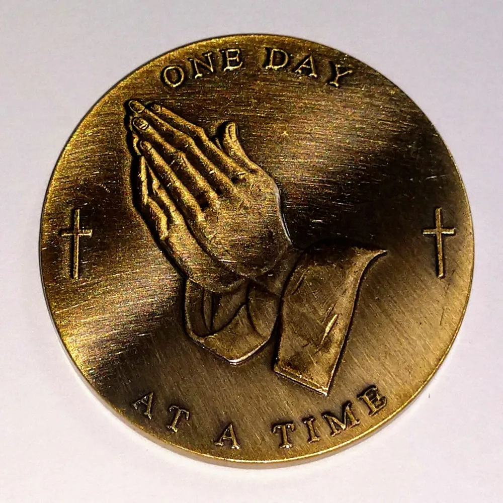Serenity Prayer Praying Hands Pocket Prayer Token Medal 1.75" Challenge Coin
Serenity Prayer Praying Hands Pocket Prayer Token Medal 1.75" Challenge Coin
