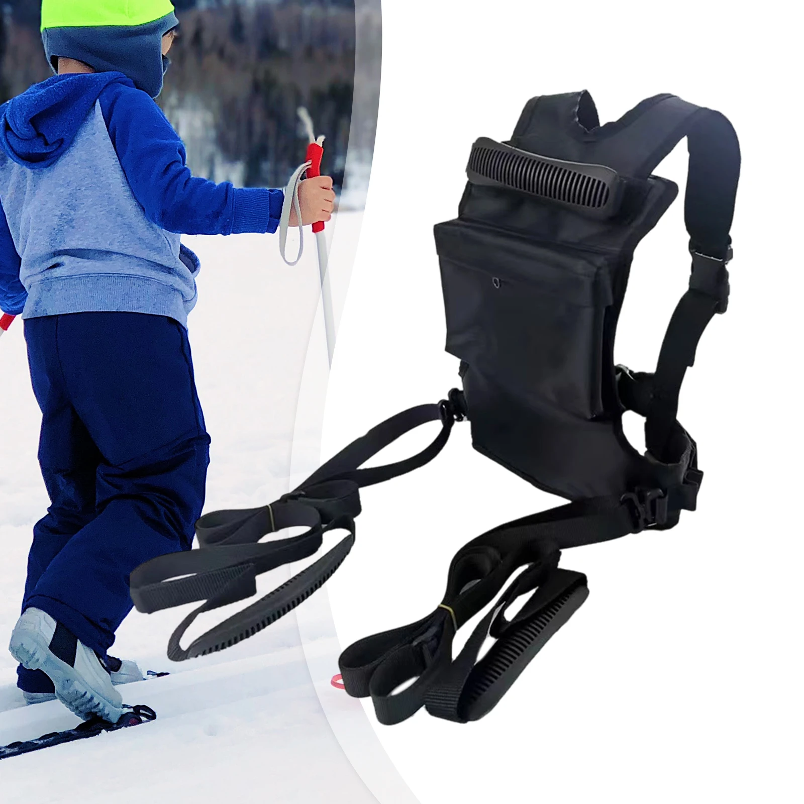 Kids Ski Training Harness Beginner Roller Skating Snowboard Safety Belt with Adjustable Straps for Children's Outdoor Activities
Kids Ski Training Harness Beginner Roller Skating Snowboard Safety Belt with Adjustable Straps for Children's Outdoor Activities