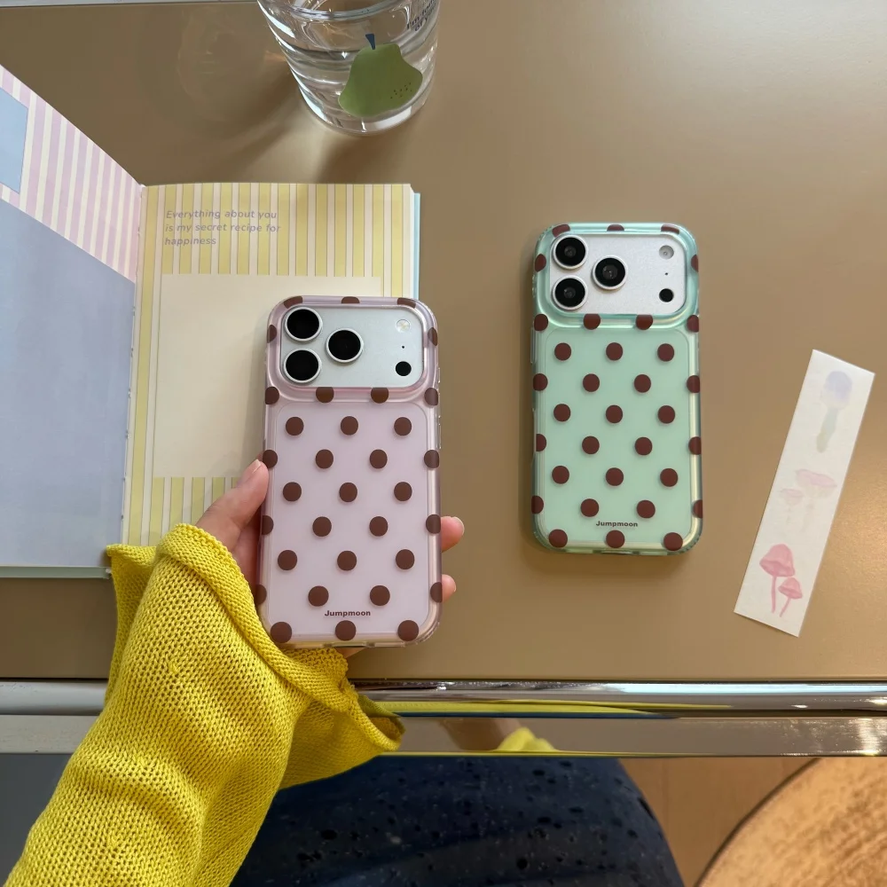 New Korean Ins Brown Dot Transparent Phone Case For iphone 17 Pro 16Max 15 16 17 ProMax 15Pro Fashion Shockproof Protective Case
New Korean Ins Brown Dot Transparent Phone Case For iphone 17 Pro 16Max 15 16 17 ProMax 15Pro Fashion Shockproof Protective Case