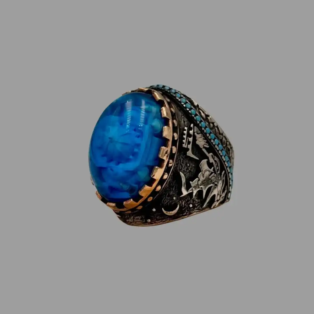 Unique Fetih 1453 Hagia Sophia Ring - 3D Carved Historical Landmark - Commemorative Jewelry - Gift for History Buffs
Unique Fetih 1453 Hagia Sophia Ring - 3D Carved Historical Landmark - Commemorative Jewelry - Gift for History Buffs