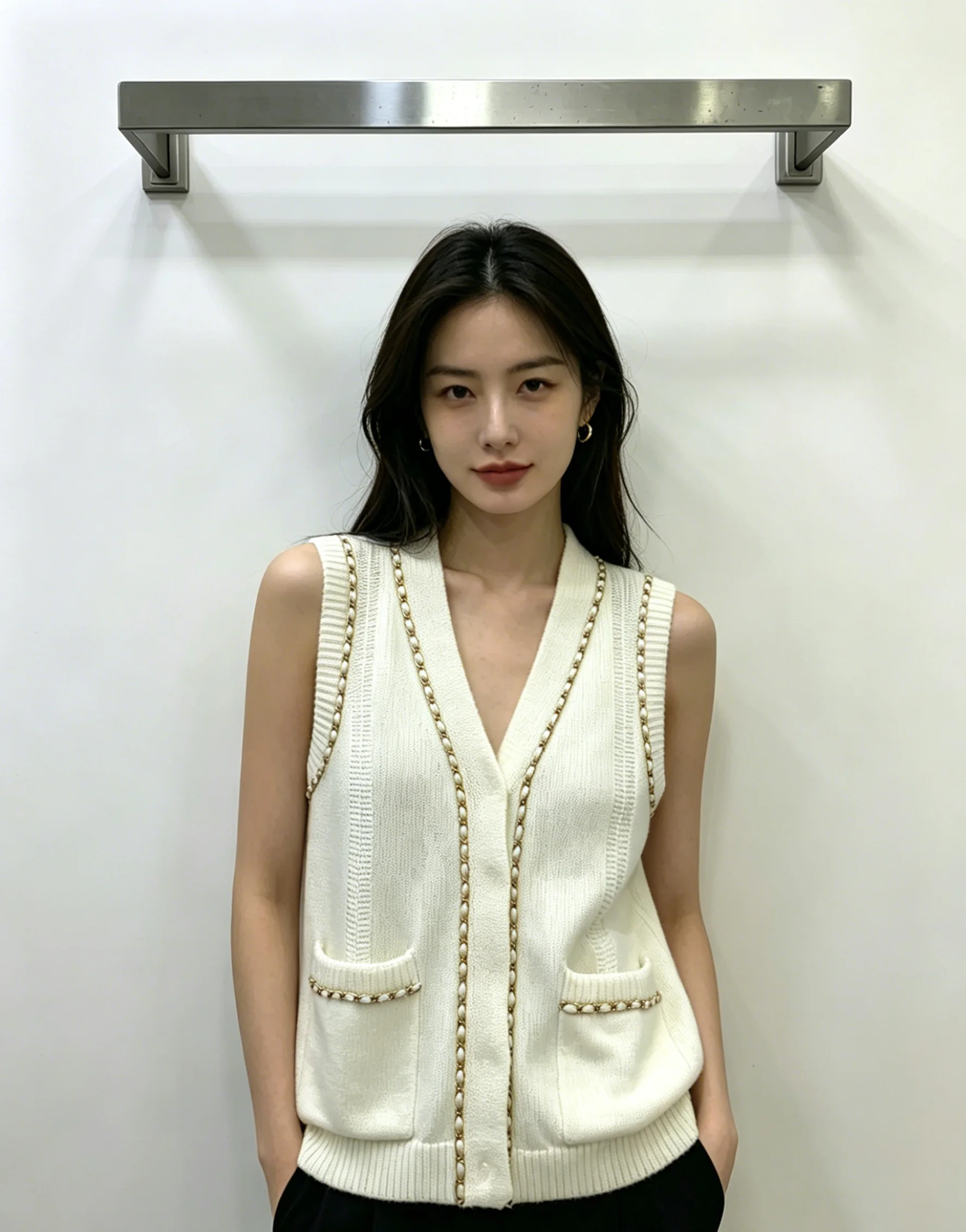 26SS Spring/Summer Women's Slim-Fitting V-Neck Sleeveless Knitted Cardigan Top LH082
26SS Spring/Summer Women's Slim-Fitting V-Neck Sleeveless Knitted Cardigan Top LH082