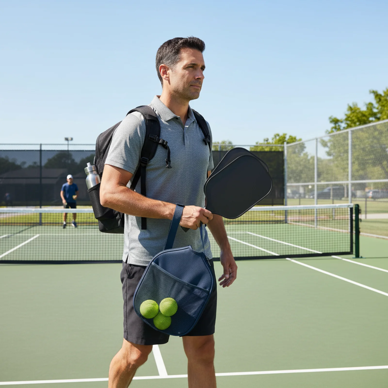 1 Pc Pickleball Paddle Cover Sturdy Racket Sleeve Diving Material Bag with Mesh Ball Pocket Outdoor Sports Equipment Bag
1 Pc Pickleball Paddle Cover Sturdy Racket Sleeve Diving Material Bag with Mesh Ball Pocket Outdoor Sports Equipment Bag