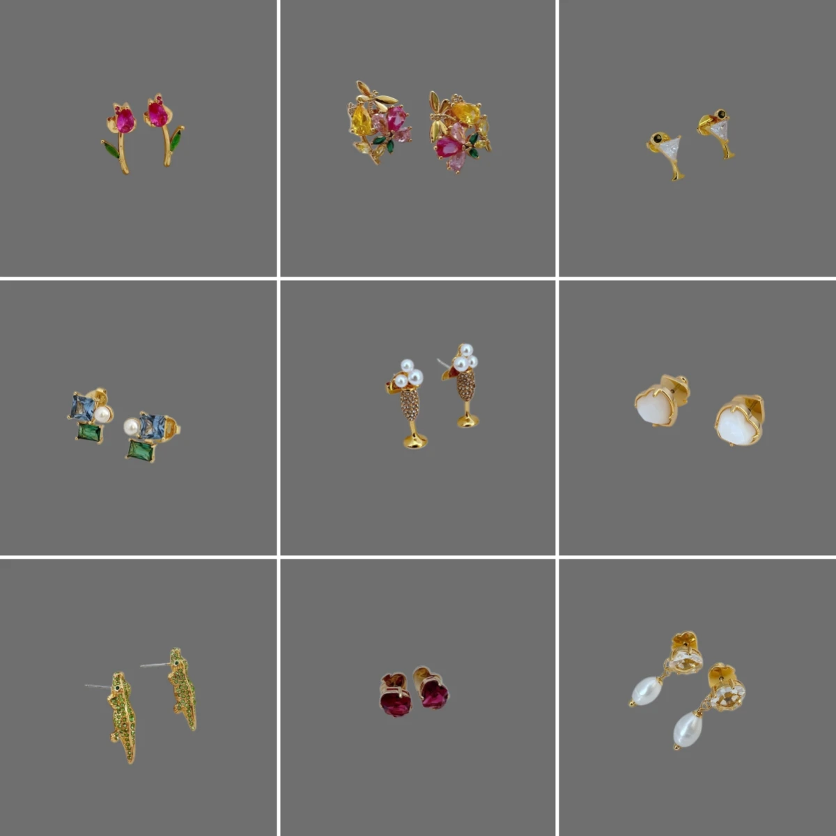 Kate Style 18K Gold Filled Crystal Animal Fancy Brand Earrings For Women With Card Fine Jewelry Birthday Christmas Gift
Kate Style 18K Gold Filled Crystal Animal Fancy Brand Earrings For Women With Card Fine Jewelry Birthday Christmas Gift