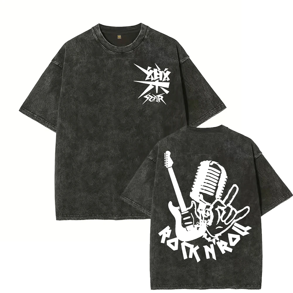 Fashionable Boy And Girl Rock Retro Style Cotton Print High-Quality Short Sleeved T-Shirt Street Style Top New Trendy Clothing
Fashionable Boy And Girl Rock Retro Style Cotton Print High-Quality Short Sleeved T-Shirt Street Style Top New Trendy Clothing