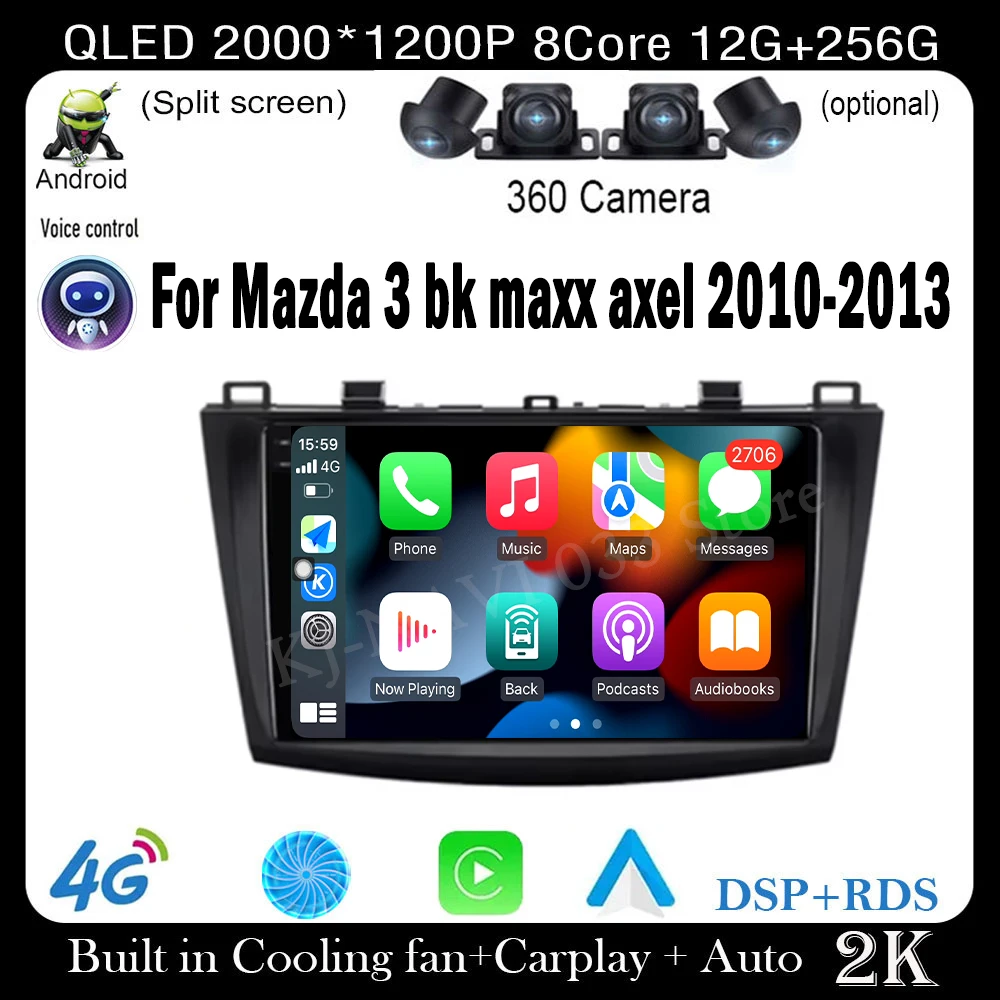 Для Mazda 3 bk maxx axel 2010-2013 Android 14 Автомобильный Carplay Android Авто Видео Радио GPS Навигация Мультимедийный Плеер 4G LTE
Для Mazda 3 bk maxx axel 2010-2013 Android 14 Автомобильный Carplay Android Авто Видео Радио GPS Навигация Мультимедийный Плеер 4G LTE
