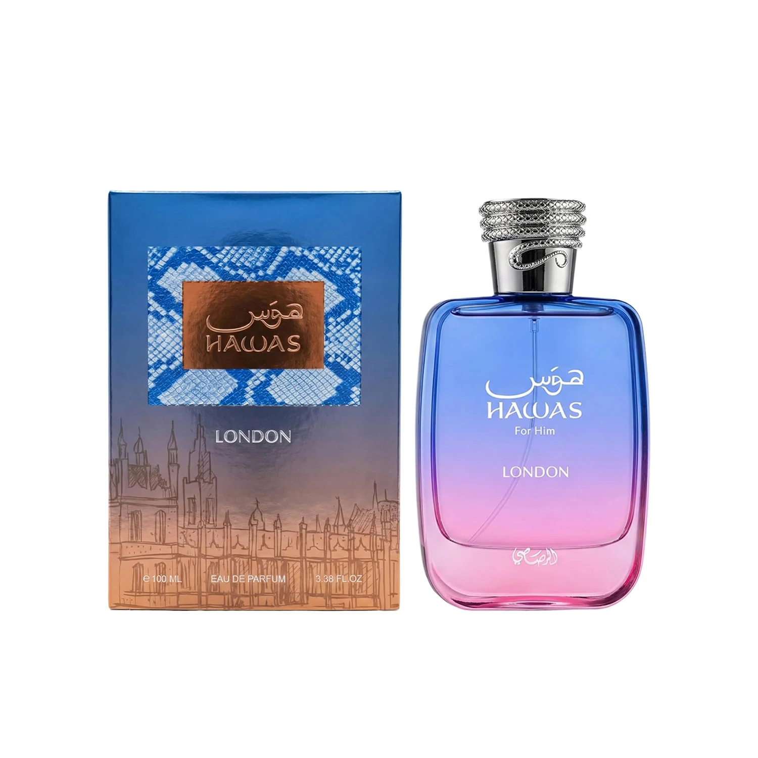 Rasasi Hawas London Eau de Parfum Spray for Men – Vibrant Spicy, Fruity, Floral & Warm Amber Scent, Long-Lasting Premium Arabian Fragrance, Perfect Gift, 3.4 fl oz / 100 ml
Rasasi Hawas London Eau de Parfum Spray for Men – Vibrant Spicy, Fruity, Floral & Warm Amber Scent, Long-Lasting Premium Arabian Fragrance, Perfect Gift, 3.4 fl oz / 100 ml