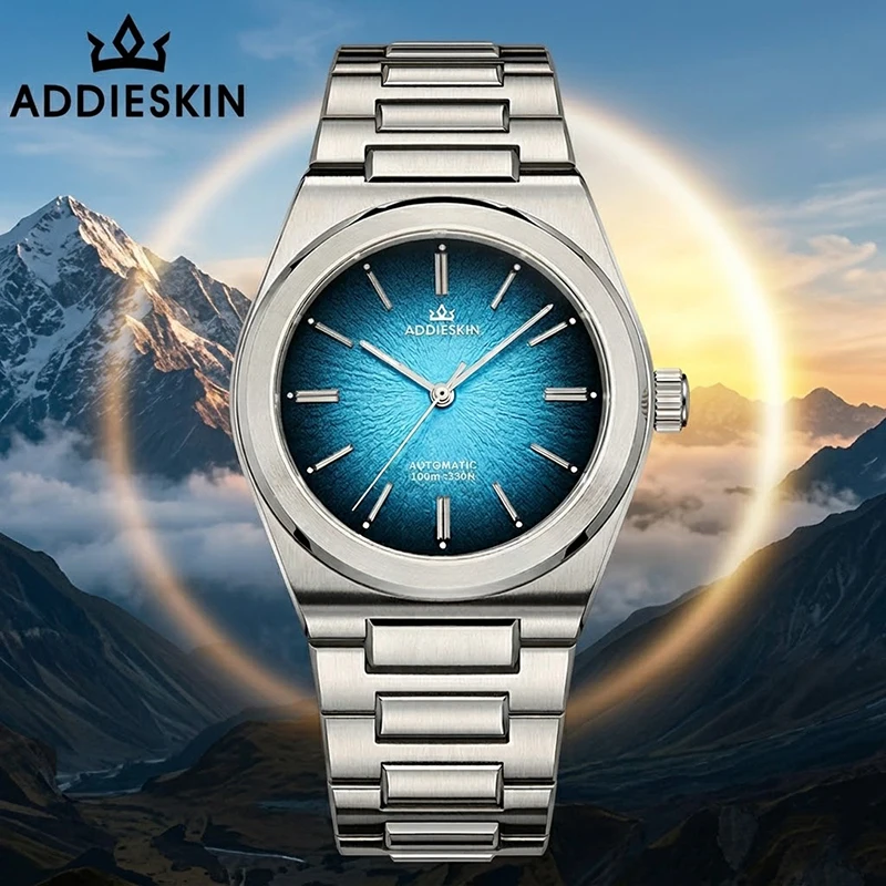 ADDIESKIN K001 Men's Automatic Watch 39mm Ultra-Thin Anti-Reflective Blue Coating Miyota 9015 Luminous Outdoor Sports Wristwatch
ADDIESKIN K001 Men's Automatic Watch 39mm Ultra-Thin Anti-Reflective Blue Coating Miyota 9015 Luminous Outdoor Sports Wristwatch