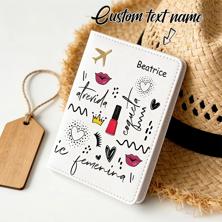 Customizable Text Name Passport Holder, Fashionable Letter Pattern Passport Case,Lightweight and Suitable for Travel and Outings
Customizable Text Name Passport Holder, Fashionable Letter Pattern Passport Case,Lightweight and Suitable for Travel and Outings