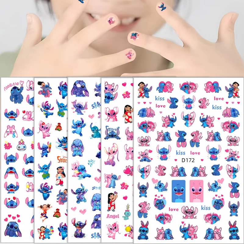 1PCS Cartoon Disney Lilo & Stitch Nail Sticker Anime Mickey Mouse Mickey Minnie Nail Supplies Nail Decals DlY Stickers For Nails
1PCS Cartoon Disney Lilo & Stitch Nail Sticker Anime Mickey Mouse Mickey Minnie Nail Supplies Nail Decals DlY Stickers For Nails