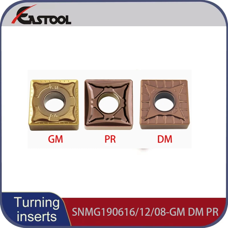 CNC Lathe Cutting Tools Indexable Negative Square Turning Inserts SNMG190616/190612/08 GM DM PR Medium Rough Machining
CNC Lathe Cutting Tools Indexable Negative Square Turning Inserts SNMG190616/190612/08 GM DM PR Medium Rough Machining