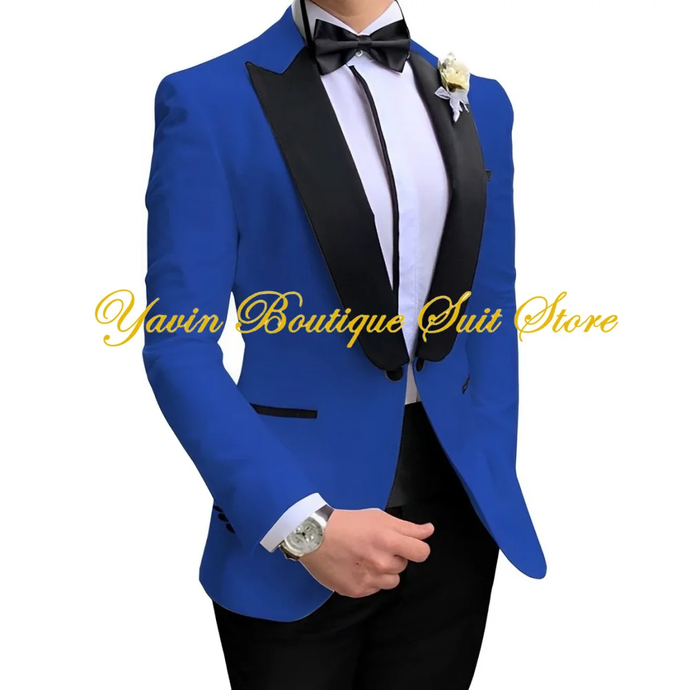 Classic Men's Wedding Tuxedo 2 Piece Set Slim Fit One Button Jacket Pants Bow Tie Elegant Men's Suit
Classic Men's Wedding Tuxedo 2 Piece Set Slim Fit One Button Jacket Pants Bow Tie Elegant Men's Suit