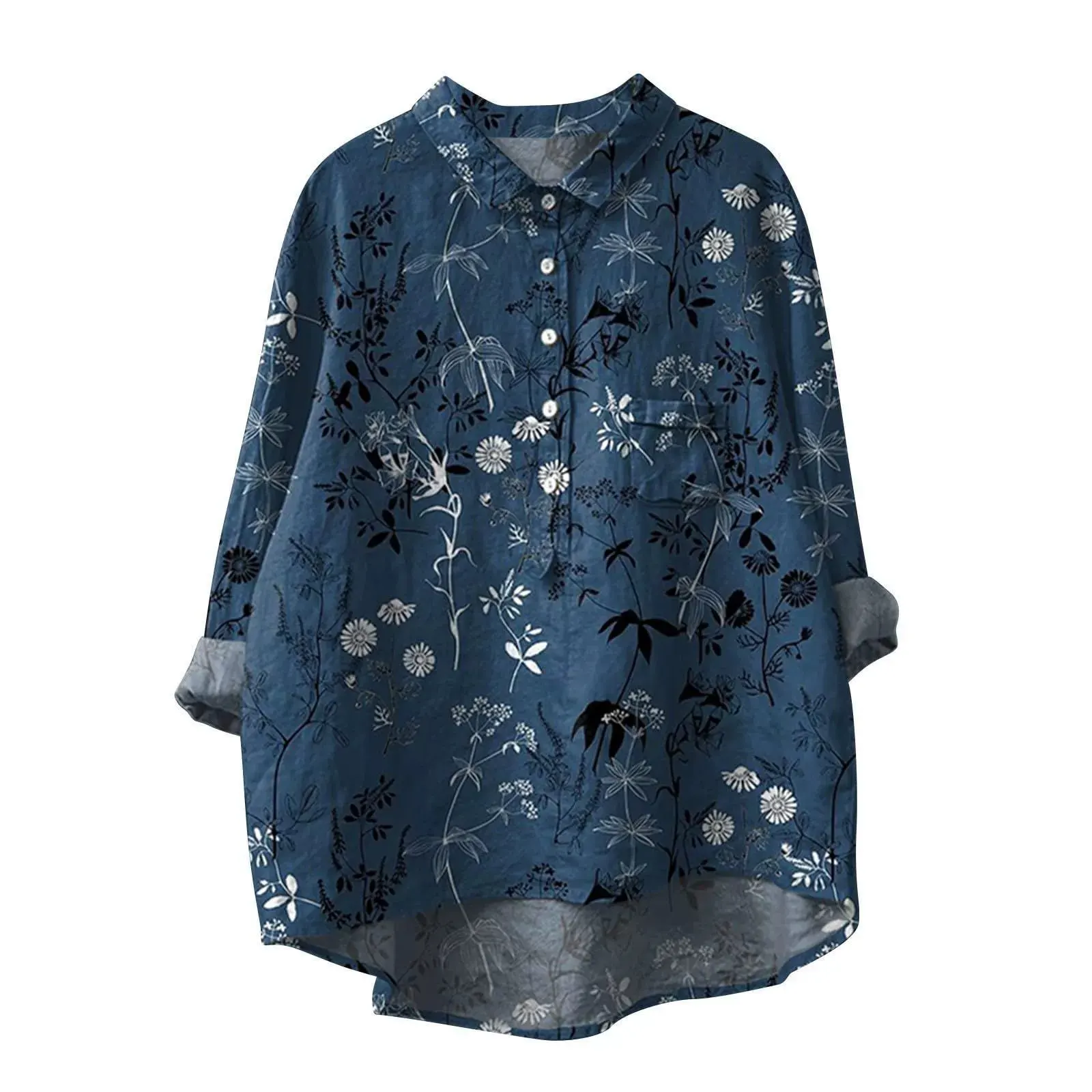 NEW Fashion Long Sleeve Floral Print Shirts Women Spring Summer Buttons Casual Women's Tops And Blouses Elegant Top Femme Shirt
NEW Fashion Long Sleeve Floral Print Shirts Women Spring Summer Buttons Casual Women's Tops And Blouses Elegant Top Femme Shirt