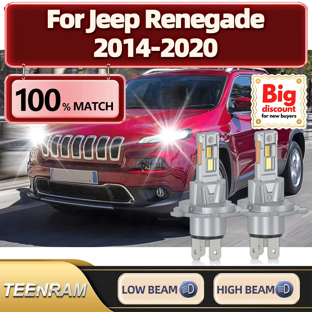 TEENRAM для Jeep Renegade 2014 2015 2016 2017 2018 2019 2020 2 шт. турбо автомобильные светодиодные фары ампула Canbus без ошибок лампа для фар
TEENRAM для Jeep Renegade 2014 2015 2016 2017 2018 2019 2020 2 шт. турбо автомобильные светодиодные фары ампула Canbus без ошибок лампа для фар