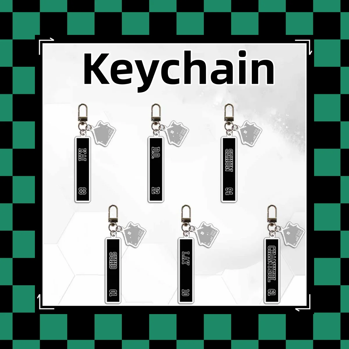 BAEKHYUN CHANYEOL FANS MEETING Keychain Acrylic Pendant 2pcs/Set Bag Decorations Accessories Key Ring SEHUN XIUMIN Fans Gift
BAEKHYUN CHANYEOL FANS MEETING Keychain Acrylic Pendant 2pcs/Set Bag Decorations Accessories Key Ring SEHUN XIUMIN Fans Gift