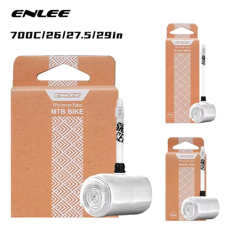 ENLEE Ultralight Bike Inner Tube 700C Gravel Road Bike TPU Inner Tube 26/27.5/29in Mountain Bicycle Tire Inner Tube F/V 45/65/85
ENLEE Ultralight Bike Inner Tube 700C Gravel Road Bike TPU Inner Tube 26/27.5/29in Mountain Bicycle Tire Inner Tube F/V 45/65/85