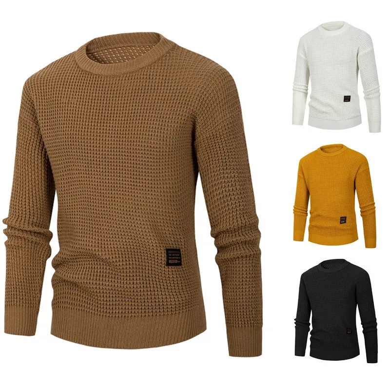 DUYIT Casual Men's Round Neck Pullover Sweater Autumn/Winter New Solid Color Versatile Slim Fit Knit Sweater Top
DUYIT Casual Men's Round Neck Pullover Sweater Autumn/Winter New Solid Color Versatile Slim Fit Knit Sweater Top
