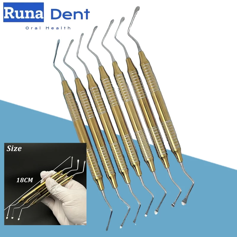7Pcs Dental Curette Kit Gracey Curettes Jagged Scalers Stainless Steel Periodontal Scaling Tools for Professional Dentist
7Pcs Dental Curette Kit Gracey Curettes Jagged Scalers Stainless Steel Periodontal Scaling Tools for Professional Dentist