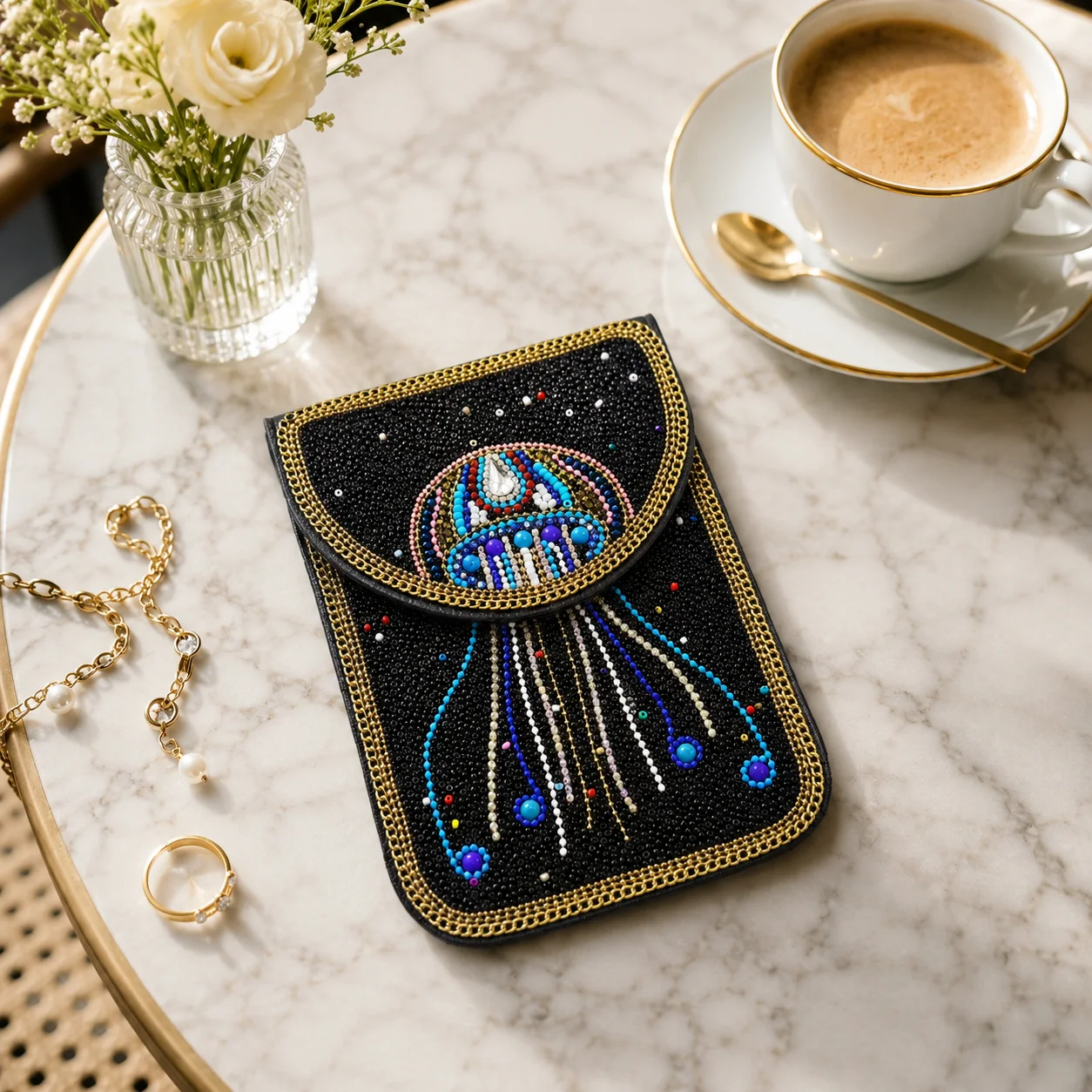 Beaded Phone Crossbody Bag for Women PU Vertical Cell Phone Purse Boho Mini Shoulder Bag Handmade Beads Festival Travel Small
Beaded Phone Crossbody Bag for Women PU Vertical Cell Phone Purse Boho Mini Shoulder Bag Handmade Beads Festival Travel Small