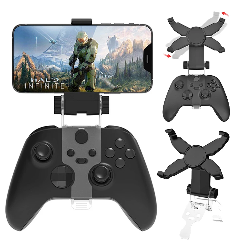 Xbox Series X Controller Mobile Gaming Clip Xbox Controller Phone Mount Adjustable Holder Clamp Compatible
Xbox Series X Controller Mobile Gaming Clip Xbox Controller Phone Mount Adjustable Holder Clamp Compatible