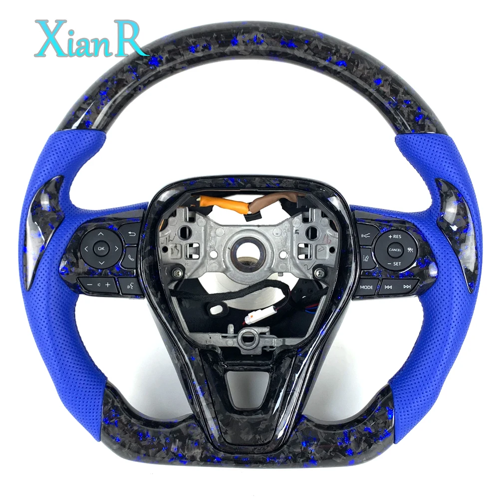 Custom Blue Fragment Forged Carbon Blue Perforated Leather Steering Wheel for Toyota Corolla Sedan 2014 2022 Interior Upgrade
Custom Blue Fragment Forged Carbon Blue Perforated Leather Steering Wheel for Toyota Corolla Sedan 2014 2022 Interior Upgrade