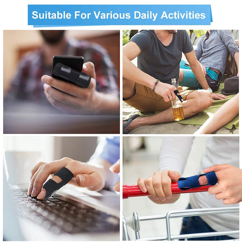 2PCS Trigger Finger Splint for Fingers Straightening Arthritis Sprain Injury Fits Knuckle Immobilization,Broken Protector Black
2PCS Trigger Finger Splint for Fingers Straightening Arthritis Sprain Injury Fits Knuckle Immobilization,Broken Protector Black