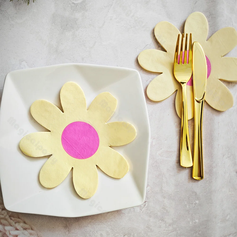 20PCS Flower Petal Paper Napkins - Yellow, Orange, Pink, White Decorative Napkins for Party, Wedding, Table Decor
20PCS Flower Petal Paper Napkins - Yellow, Orange, Pink, White Decorative Napkins for Party, Wedding, Table Decor