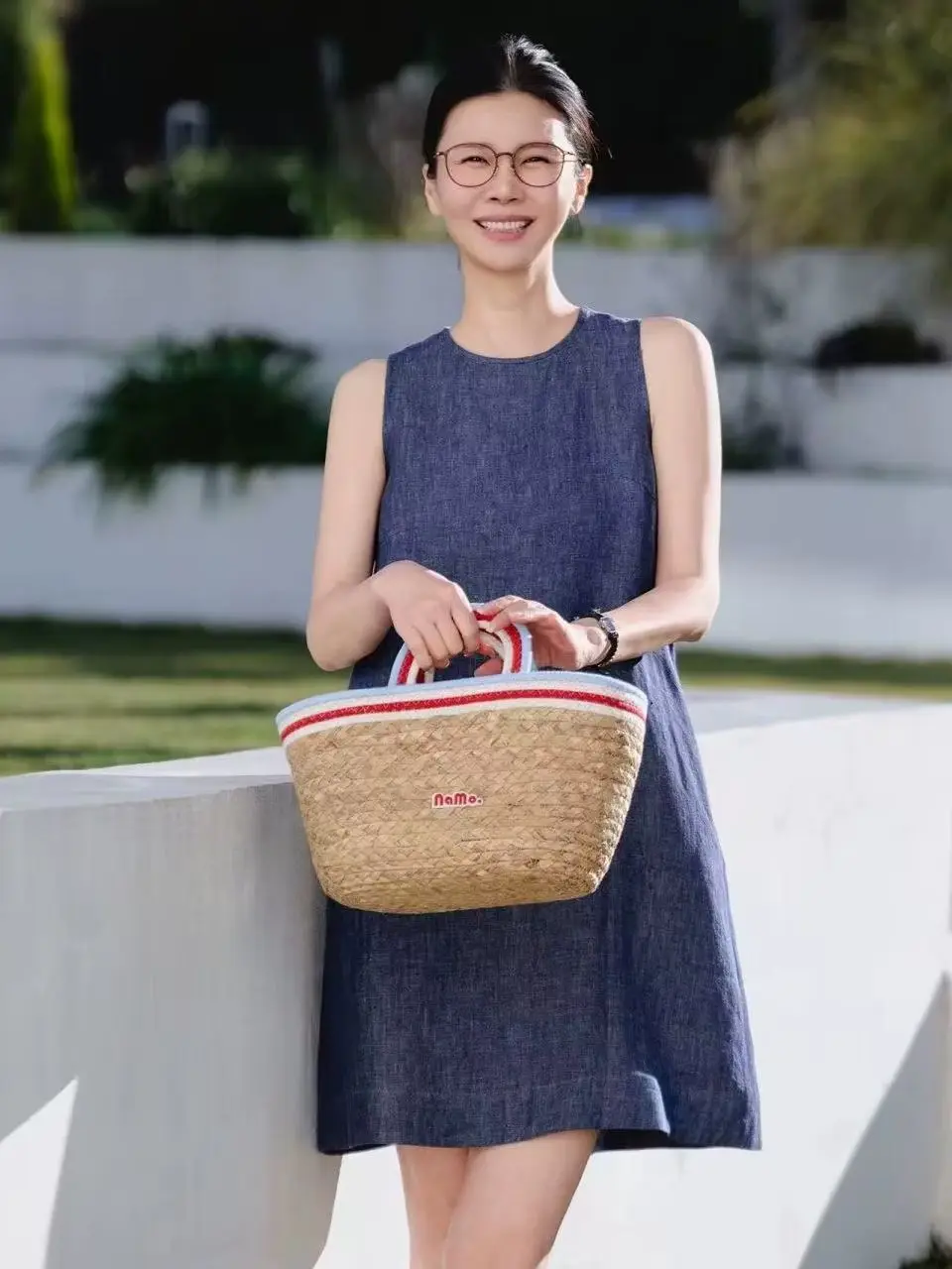 Minimalist style denim linen sleeveless dress
Minimalist style denim linen sleeveless dress