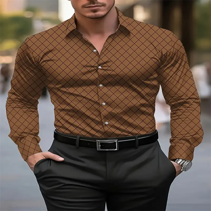 New Men's Shirt Long Sleeve Plaid Lapel Spring and Autumn Party Work Clothes Clothing Print XS-6XL Large Size
New Men's Shirt Long Sleeve Plaid Lapel Spring and Autumn Party Work Clothes Clothing Print XS-6XL Large Size