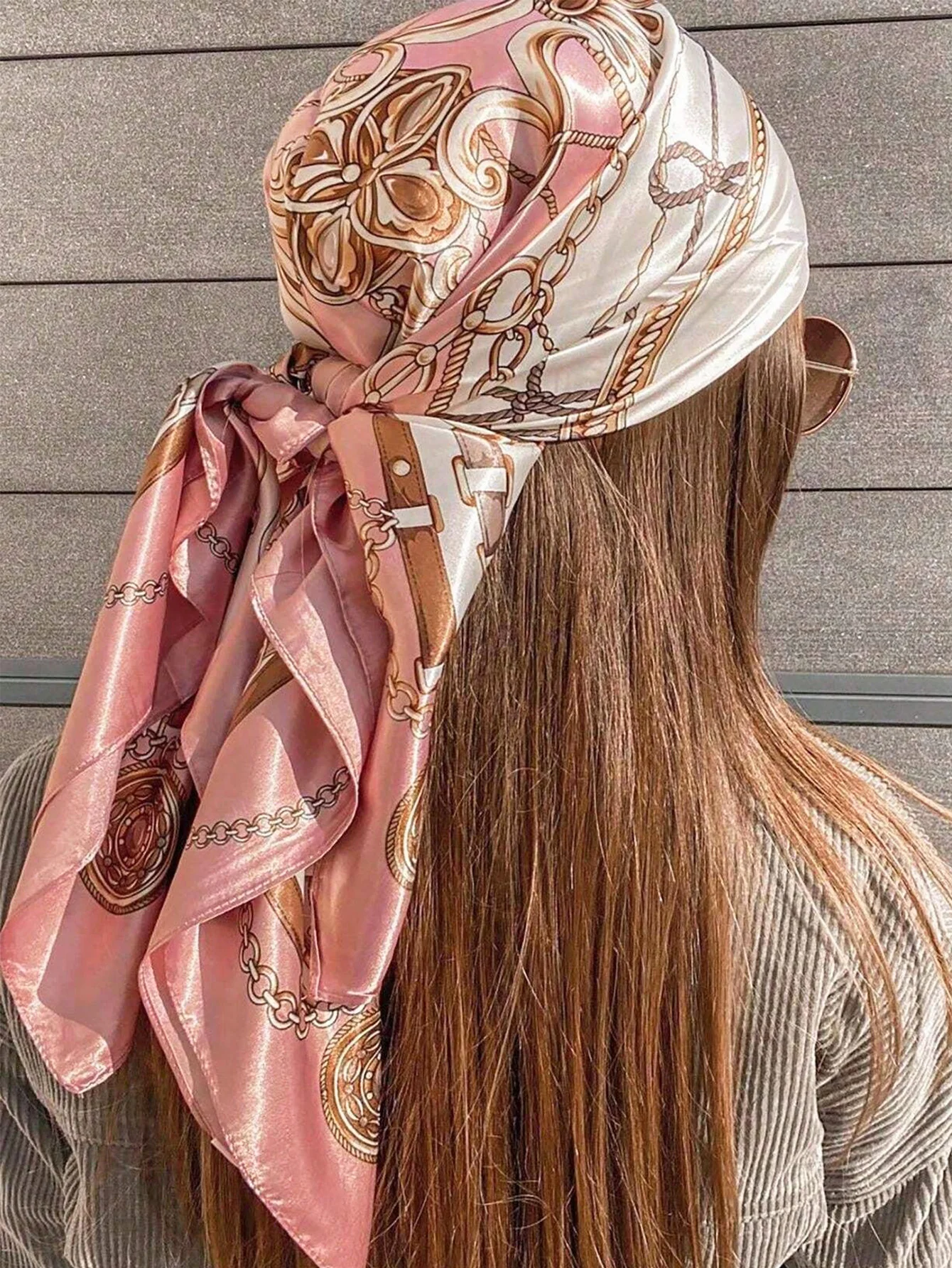 1pc Blush Pink Satin Square Scarf Women Lightweight Boho Headband Hair Accessory Spring Summer Beach Wrap Versatile Bandana Fashion Scarf
1pc Blush Pink Satin Square Scarf Women Lightweight Boho Headband Hair Accessory Spring Summer Beach Wrap Versatile Bandana Fashion Scarf