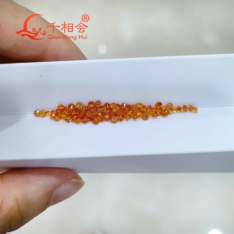 0.5ct per bag Machine cut round beads Natural orange sapphire DIY Decoration Jewelry Accessories Gifts Wholesale Loose Gemstone
0.5ct per bag Machine cut round beads Natural orange sapphire DIY Decoration Jewelry Accessories Gifts Wholesale Loose Gemstone