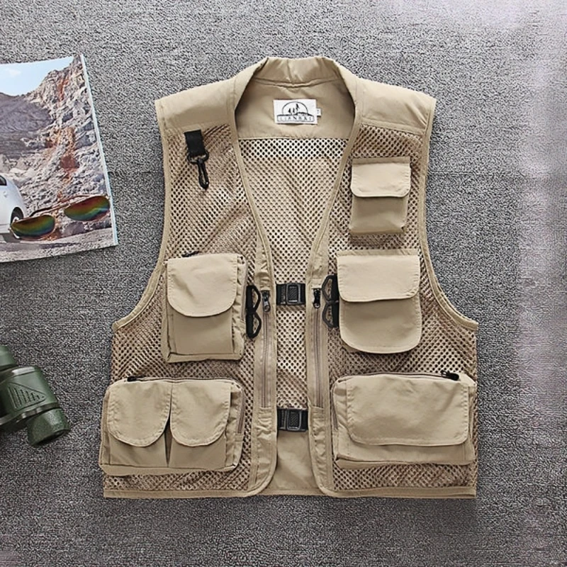 Fishing Photography Vest Summer Multi Pockets Mesh Jackets Waterproof Quick Dry Waistcoat Detachable Outdoor Jacket 낚시조끼
Fishing Photography Vest Summer Multi Pockets Mesh Jackets Waterproof Quick Dry Waistcoat Detachable Outdoor Jacket 낚시조끼