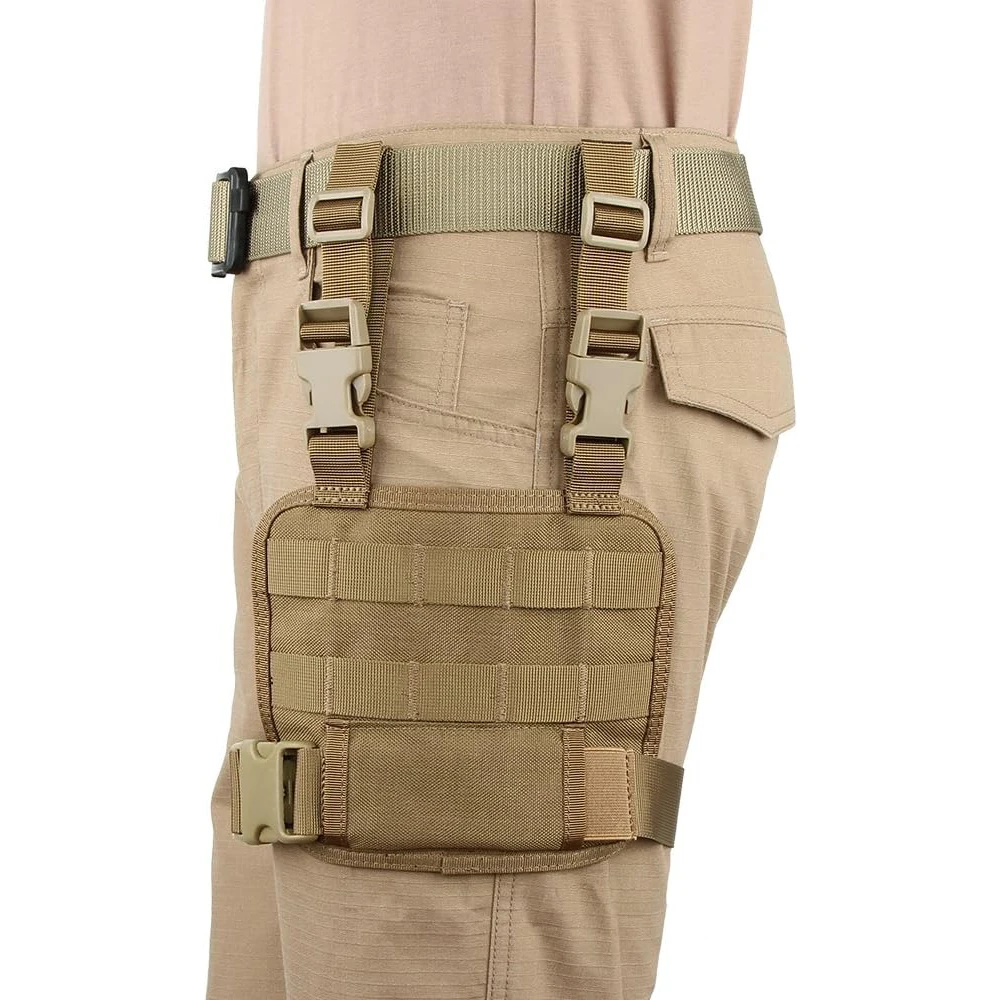 1PC Tactical Leg Equipment Organizing Platform MOLLE Adjustable Drop Leg Panel For Pistol Holster Mag Holster Etc
1PC Tactical Leg Equipment Organizing Platform MOLLE Adjustable Drop Leg Panel For Pistol Holster Mag Holster Etc