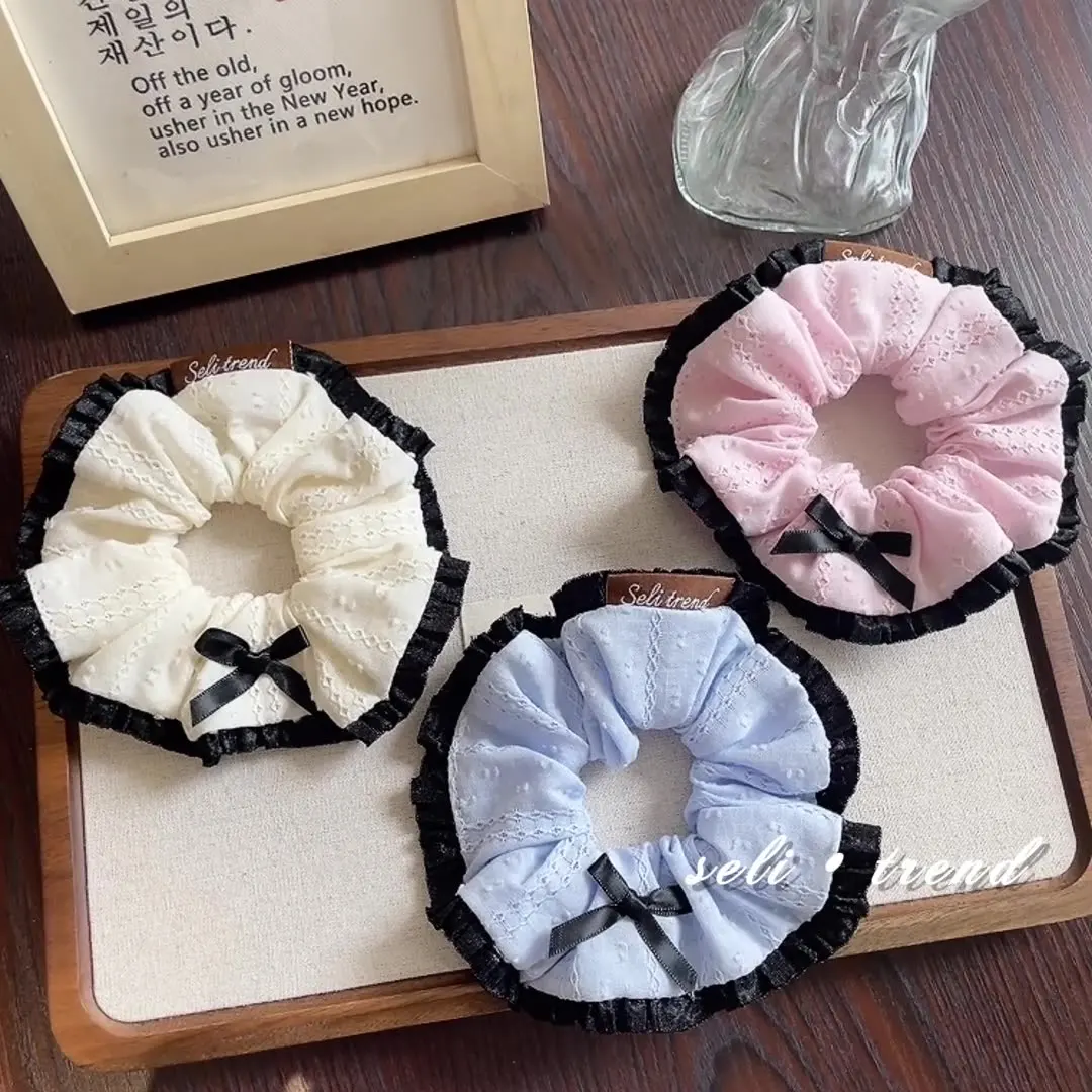 French Ballet Style Hair Hoop Lace, Contrasting Color Hair Accessories Pink And Blue Bow, Black Wood Ear Edge Hair Rope, Gifts
French Ballet Style Hair Hoop Lace, Contrasting Color Hair Accessories Pink And Blue Bow, Black Wood Ear Edge Hair Rope, Gifts