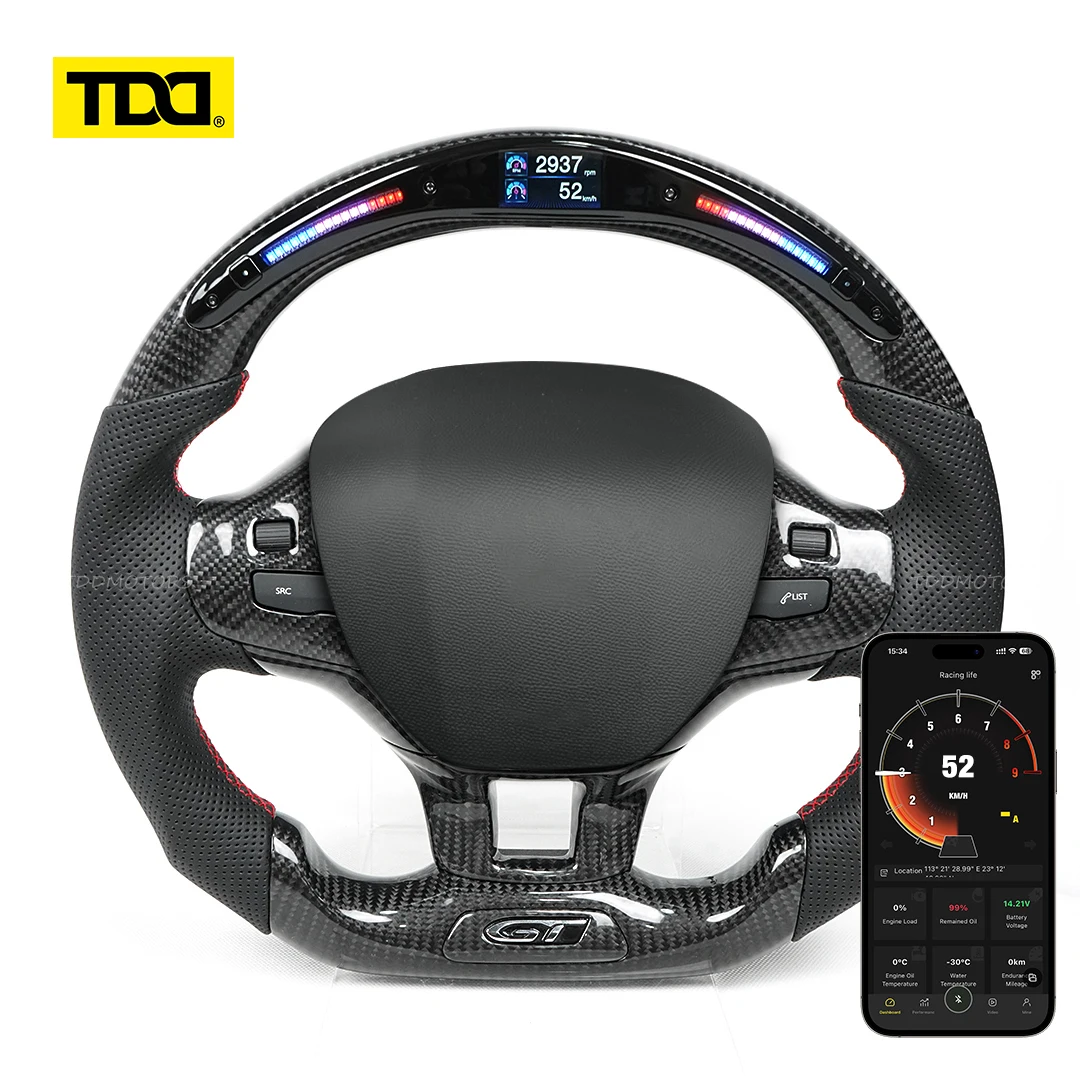 TDD Galaxy Pro II LED Steering Wheel for Peugeot 308 2014 2015 2016 2017 2018-2021 Carbon Fiber Steering Wheel Dynamic UI Icon
TDD Galaxy Pro II LED Steering Wheel for Peugeot 308 2014 2015 2016 2017 2018-2021 Carbon Fiber Steering Wheel Dynamic UI Icon