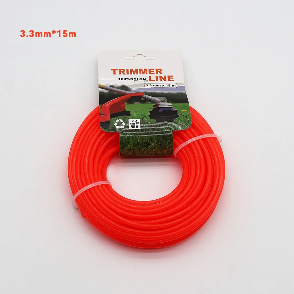 15m * 3.3mm New Material Lawn Mower Nylon Rope Lawn Mower Wire Round Roll Grass Replacement Brush Cutting Machine Accessories
15m * 3.3mm New Material Lawn Mower Nylon Rope Lawn Mower Wire Round Roll Grass Replacement Brush Cutting Machine Accessories