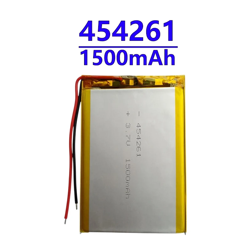 454261 3.7V 1500mAh Rechargeable LiPo Battery Lithium Polymer Cell for Portable Devices – Fits 103450, 603450, 703048, 102540, 1
454261 3.7V 1500mAh Rechargeable LiPo Battery Lithium Polymer Cell for Portable Devices – Fits 103450, 603450, 703048, 102540, 1