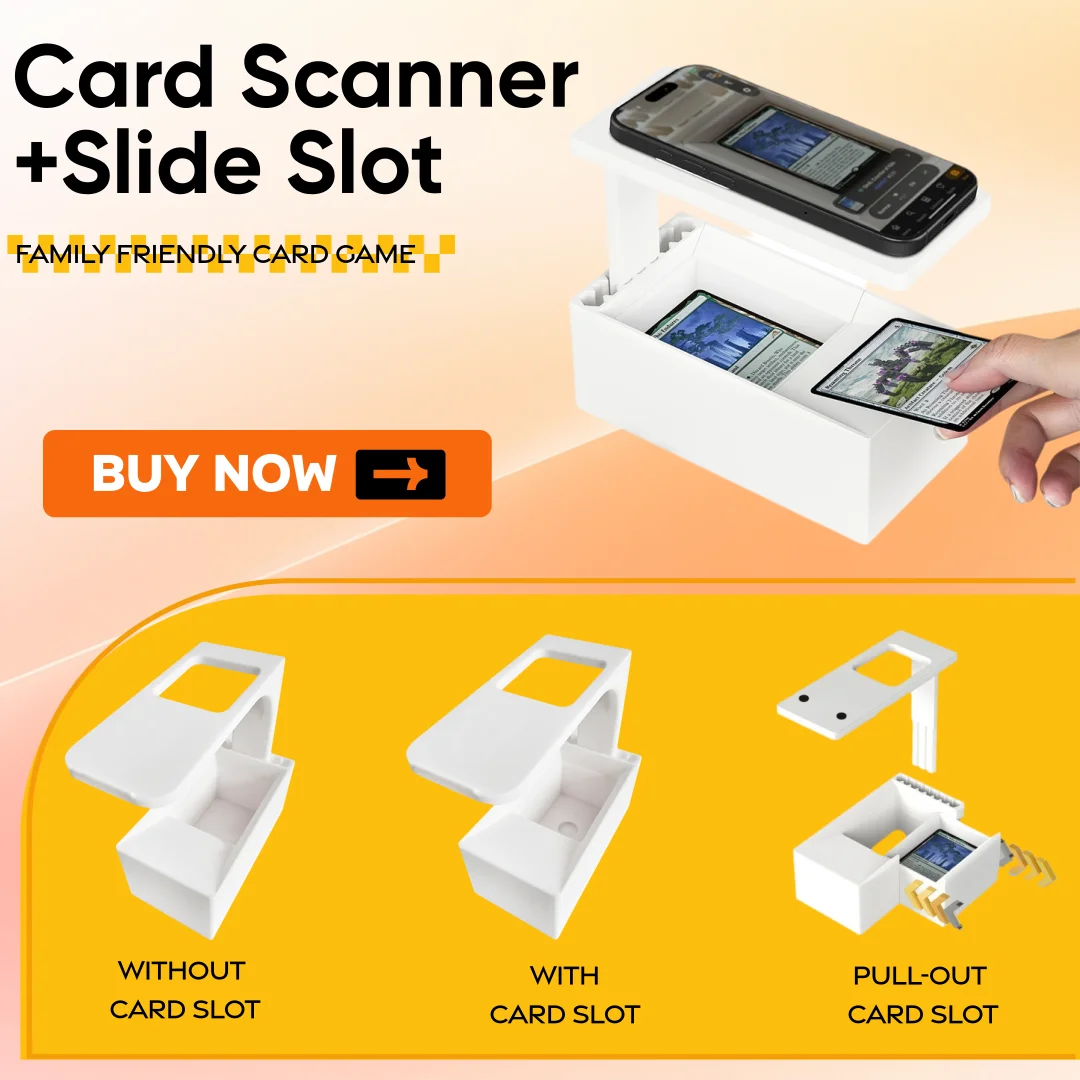 Scanstand for Standard Size Trading Cards Portable Card Scanner for Trading Cards with Phone Holder Universal Game Card
Scanstand for Standard Size Trading Cards Portable Card Scanner for Trading Cards with Phone Holder Universal Game Card
