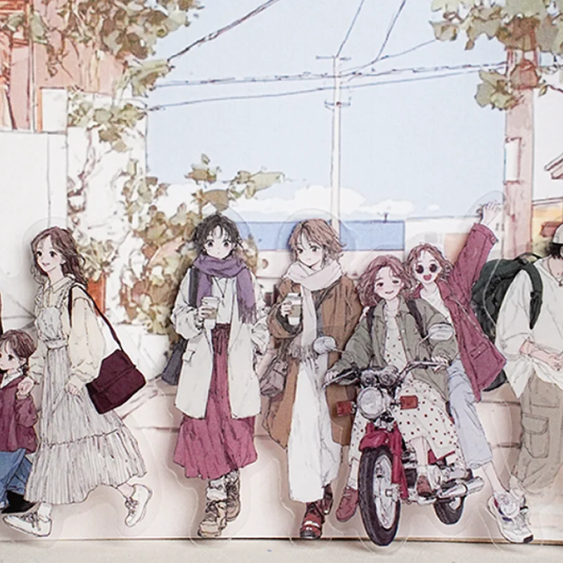 Mr. Paper Retro Character Stickers 20 sheets/pack Warm Moments for hurry pedestrians Stickers Family Handbooks Record Life Gifts
Mr. Paper Retro Character Stickers 20 sheets/pack Warm Moments for hurry pedestrians Stickers Family Handbooks Record Life Gifts