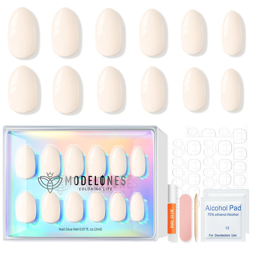 Modelones 32Pcs Elegant Nail Press on Tips - Milky White
Modelones 32Pcs Elegant Nail Press on Tips - Milky White