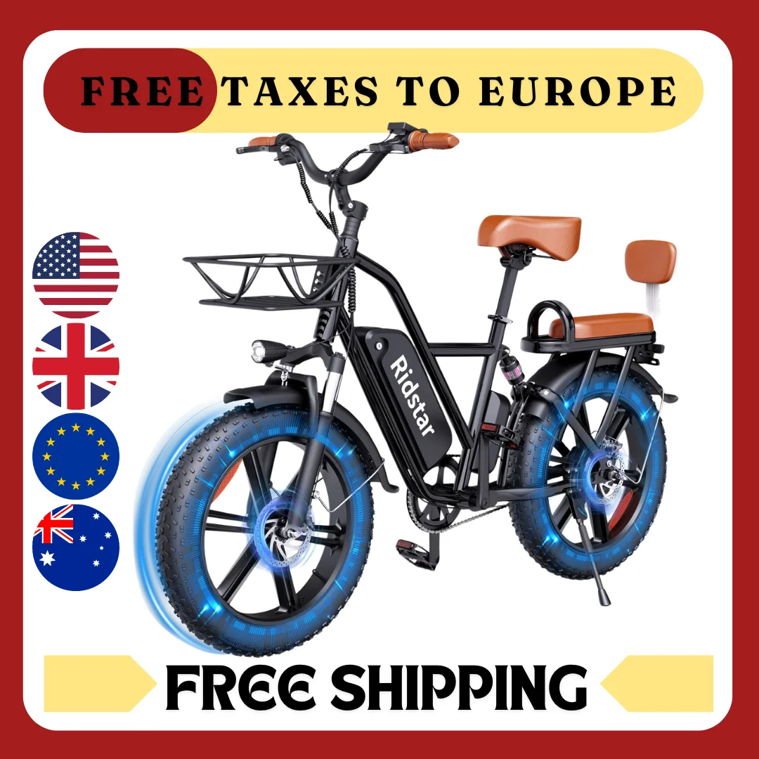 Ridstar FM-001 Электрический велосипед 1000 Вт 48 в 15 Ач дорожный городской электровелосипед для взрослых 20-дюймовая Толстая шина пляж Гора с задним сиденьем Велоспорт
Ridstar FM-001 Электрический велосипед 1000 Вт 48 в 15 Ач дорожный городской электровелосипед для взрослых 20-дюймовая Толстая шина пляж Гора с задним сиденьем Велоспорт
