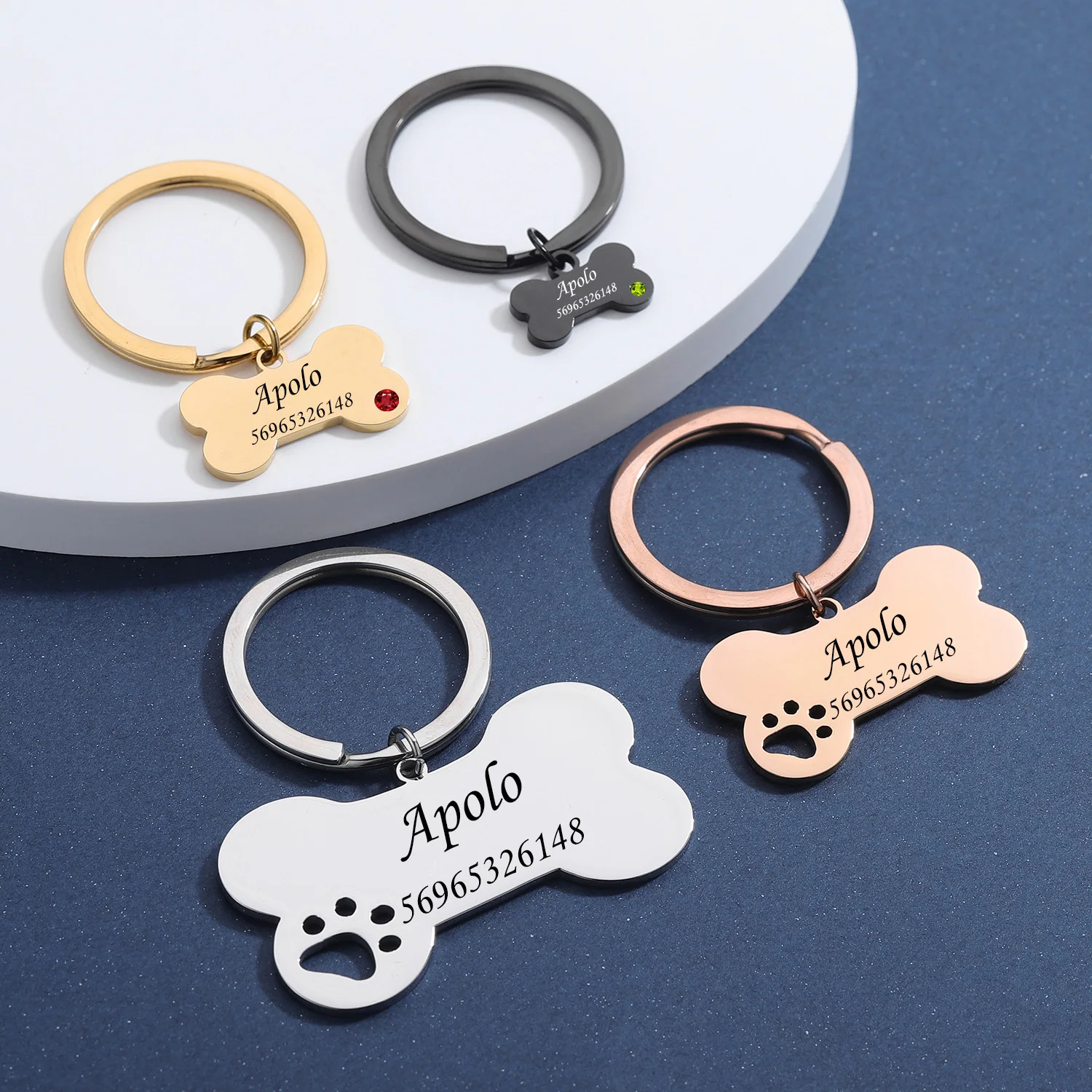 Personalized Dog Bone Shape Pet Keychain With Text Customized Pet Charm Name Mourning Gift Stainless Steel Dog Tag Keychain
Personalized Dog Bone Shape Pet Keychain With Text Customized Pet Charm Name Mourning Gift Stainless Steel Dog Tag Keychain