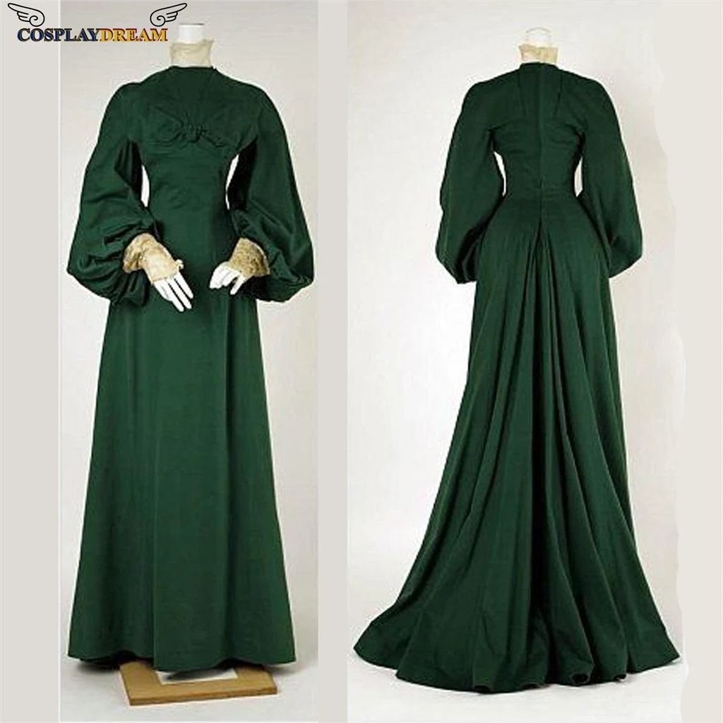 Victorian green Puff Sleeve Dress Vintage Long Sleeve Green Evening Dress Civil War Southern Belle ball gown Masquerade dress
Victorian green Puff Sleeve Dress Vintage Long Sleeve Green Evening Dress Civil War Southern Belle ball gown Masquerade dress