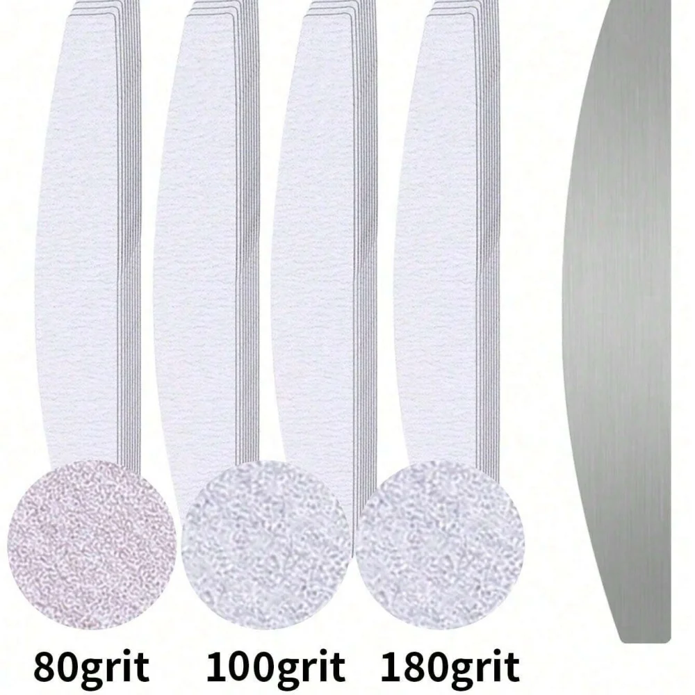 Klimonla 10/30 шт. самоклеящаяся сменная пилочка для ногтей в форме полумесяца, инструмент для полировки кромки для лака для ногтей
Klimonla 10/30 шт. самоклеящаяся сменная пилочка для ногтей в форме полумесяца, инструмент для полировки кромки для лака для ногтей