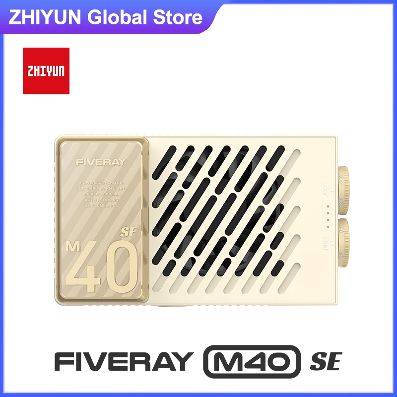 ZHIYUN FIVERAY M40 SE 40W High-Power Pocket Light 2700K-8500K CRI 95 TLCI 97+ 2600mAh Photography Lighting for YouTube TikTok
ZHIYUN FIVERAY M40 SE 40W High-Power Pocket Light 2700K-8500K CRI 95 TLCI 97+ 2600mAh Photography Lighting for YouTube TikTok